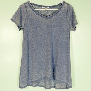 CYRUS  Blue short sleeve shirt with loose fit